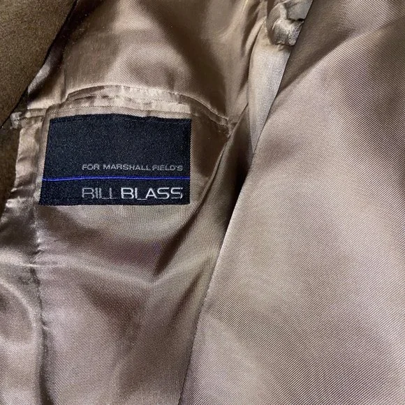 Vintage Bill Blass For Marshal Fields 100% Cashmere Mens Brown Blazer 42 Short - Picture 7 of 8